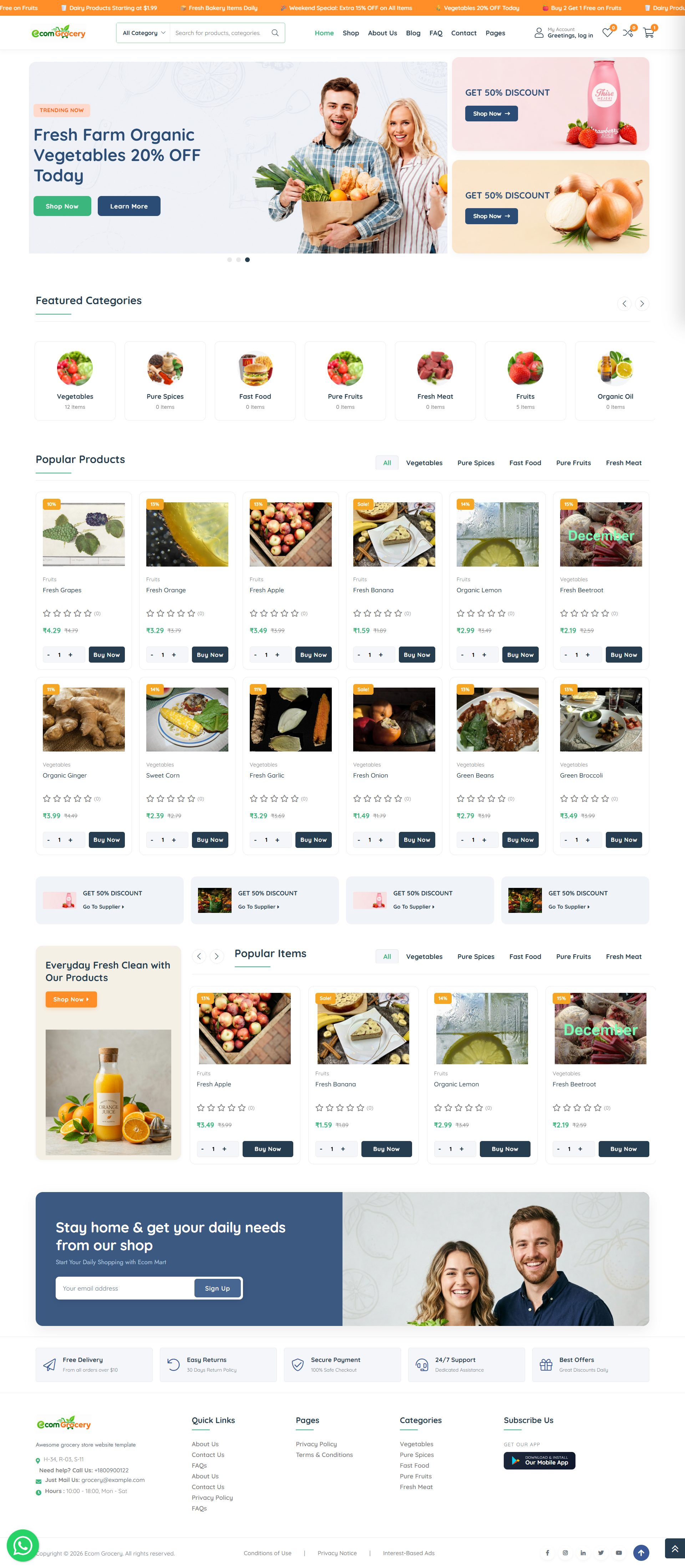 Ecom Grocery Theme